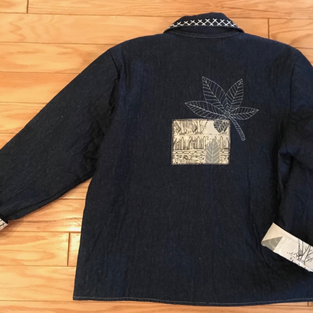 Fun Fall Denim Jacket - Picture 2 of 4